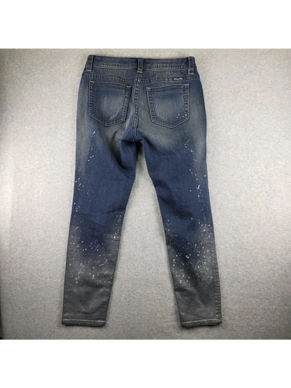Miss Me Skinny Jeans Womens 31 Blue Medium Wash Distressed Mid Rise 31x30